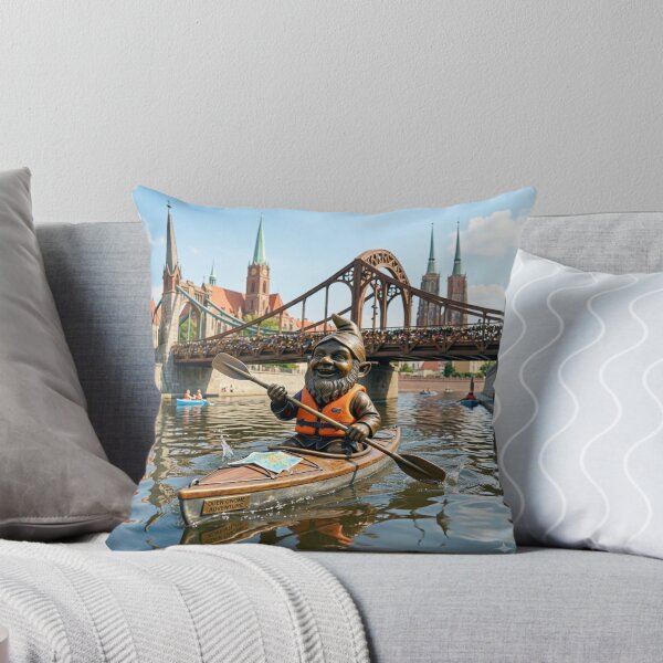 Item preview, Gnome Kayaking Art Print – Kayaking Gift, Poland Travel Decor designed and sold by Purrfecta.
