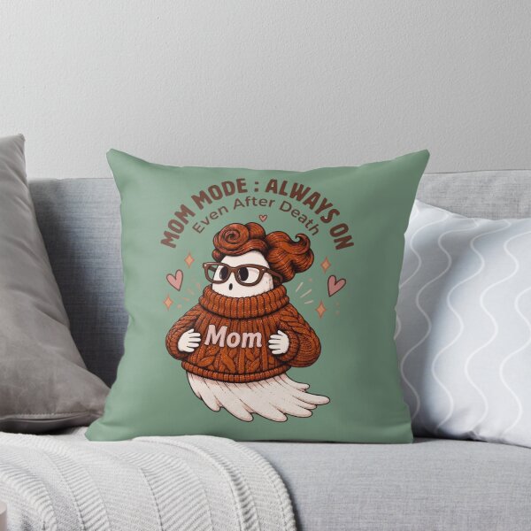 Item preview, Mom Mode Always On Ghost Retro Halloween Gift designed and sold by Tiny Nest Studio.