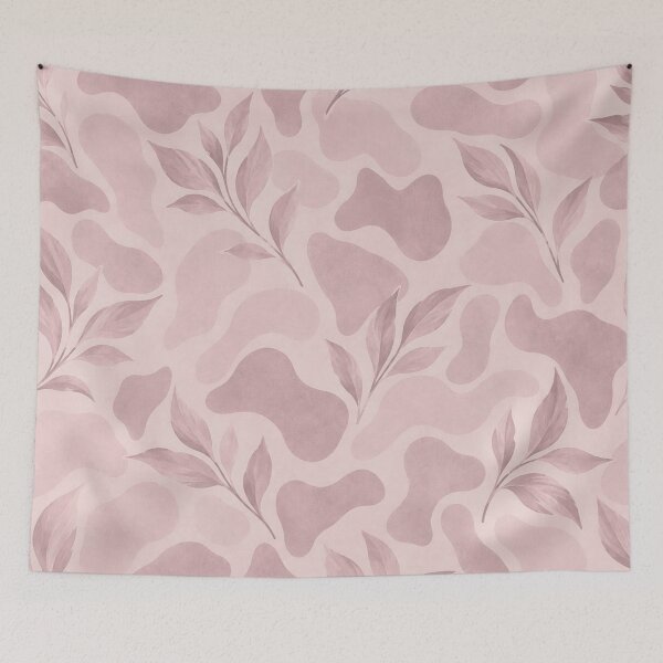 Item preview, Dusty Rose Botanical Abstract – Mauve Organic Leaf Pattern designed and sold by HO•Designs.