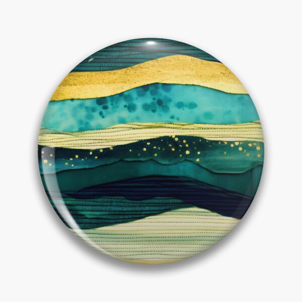 Item preview, Modern Seafoam Green, Aqua, And Yellow Line Pattern designed and sold by DEC02.
