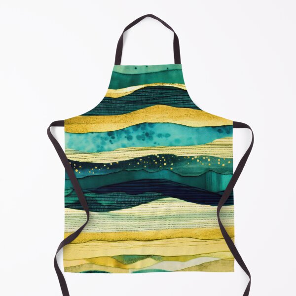 Item preview, Modern Seafoam Green, Aqua, And Yellow Line Pattern designed and sold by DEC02.