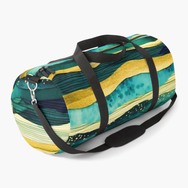 Item preview, Modern Seafoam Green, Aqua, And Yellow Line Pattern designed and sold by DEC02.