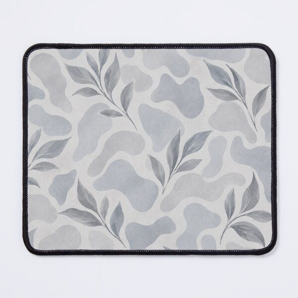 Item preview, Blue Grey Botanical Abstract – Soft Cloud & Leaf Pattern designed and sold by HO•Designs.