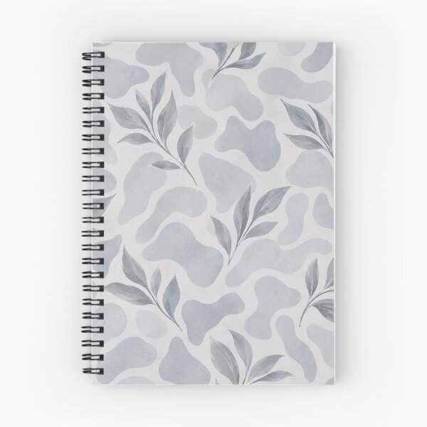 Item preview, Blue Grey Botanical Abstract – Soft Cloud & Leaf Pattern designed and sold by HO•Designs.