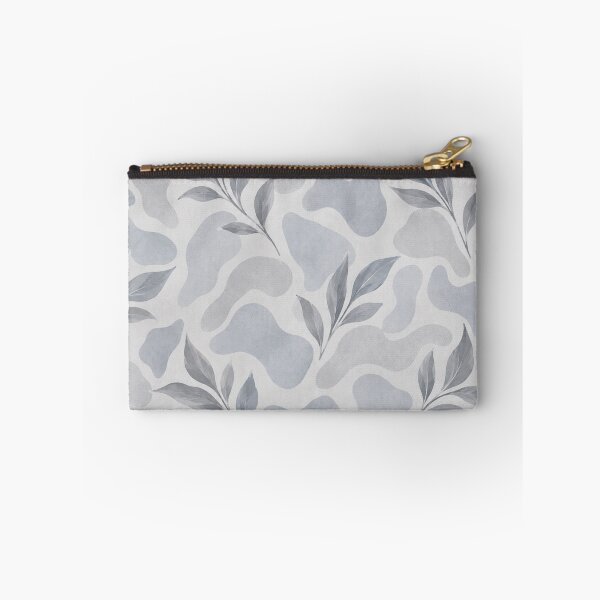 Item preview, Blue Grey Botanical Abstract – Soft Cloud & Leaf Pattern designed and sold by HO•Designs.
