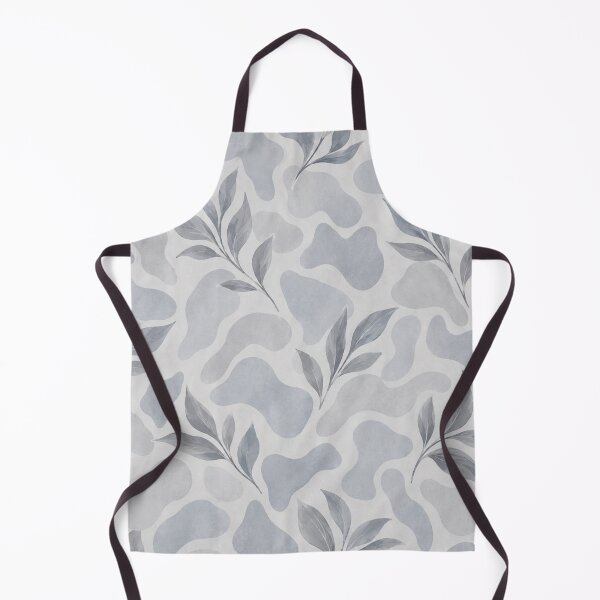 Item preview, Blue Grey Botanical Abstract – Soft Cloud & Leaf Pattern designed and sold by HO•Designs.