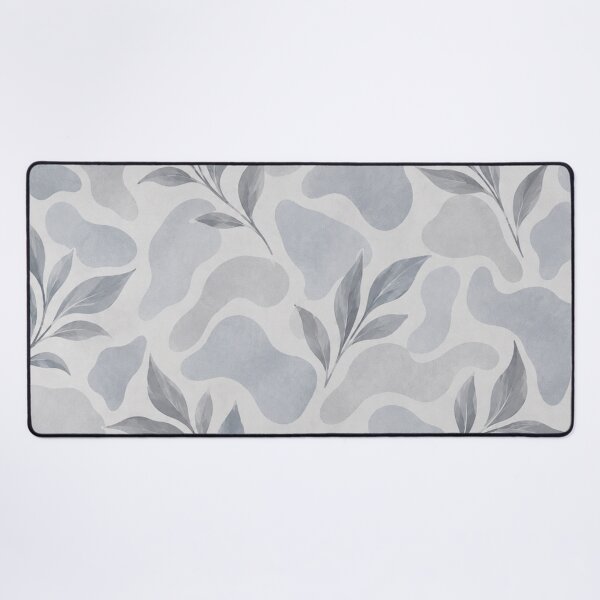 Item preview, Blue Grey Botanical Abstract – Soft Cloud & Leaf Pattern designed and sold by HO•Designs.