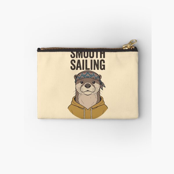 Item preview, Smooth Sailing Otter Wearing Bandana And Hoodie designed and sold by Amir Faysal.