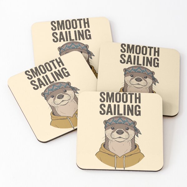 Item preview, Smooth Sailing Otter Wearing Bandana And Hoodie designed and sold by Amir Faysal.