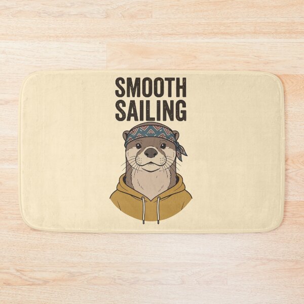 Item preview, Smooth Sailing Otter Wearing Bandana And Hoodie designed and sold by Amir Faysal.