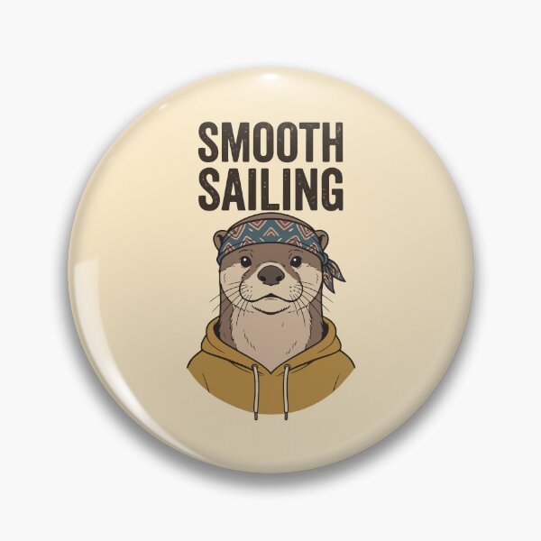 Item preview, Smooth Sailing Otter Wearing Bandana And Hoodie designed and sold by Amir Faysal.