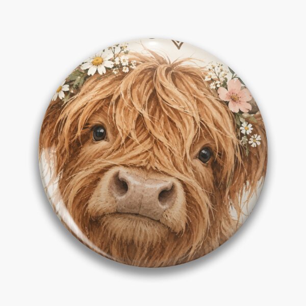 Item preview, Stay Wild Stay Soft Highland Cow designed and sold by Willow Sky.