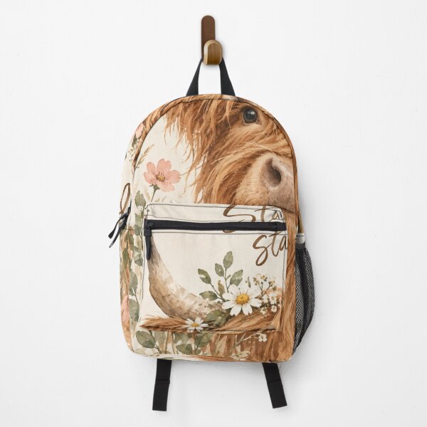 Item preview, Stay Wild Stay Soft Highland Cow designed and sold by Willow Sky.
