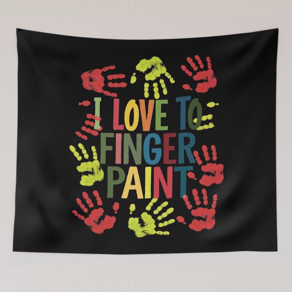 Item preview, I Love To Finger Paint Funny Creative Design designed and sold by SkymarArt.