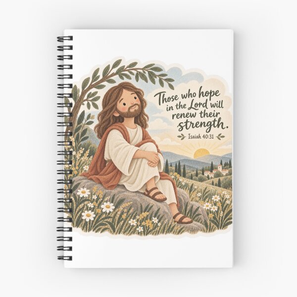Item preview, Those Who Hope in the Lord Watercolor Jesus designed and sold by Vivalavidashop.