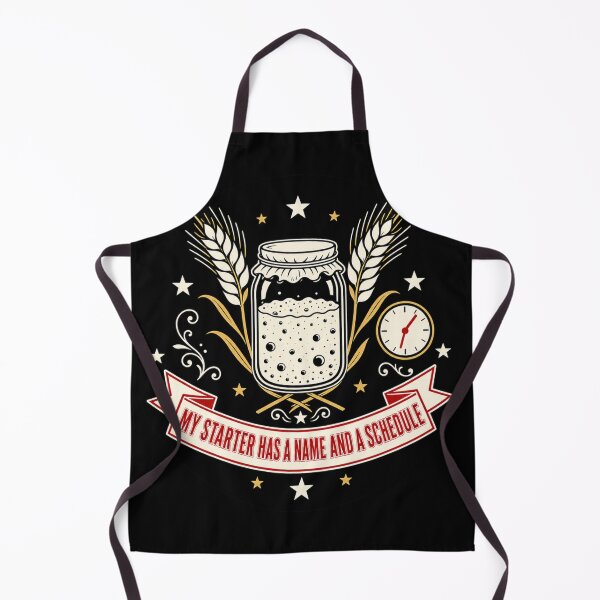 Item preview, My Starter Has A Name And A Schedule Funny Sourdough Baker Vintage Badge designed and sold by EpicInks24.