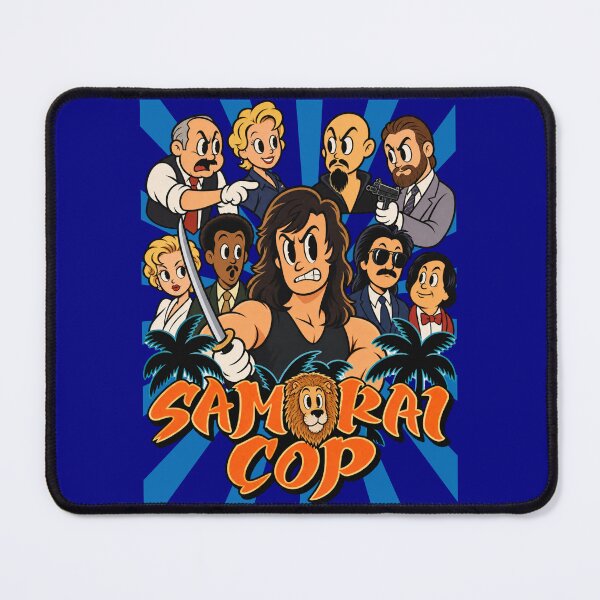 Item preview, Samurai Cop Cartoon Parody T-Shirt | Retro Cult Movie Police Action Design designed and sold by Preston Meyers Designs.