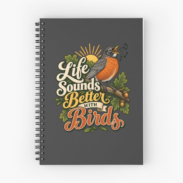 Item preview, Life Sounds Better With Birds | Vintage Bird Lover Nature Lifestyle Design designed and sold by Mambila.