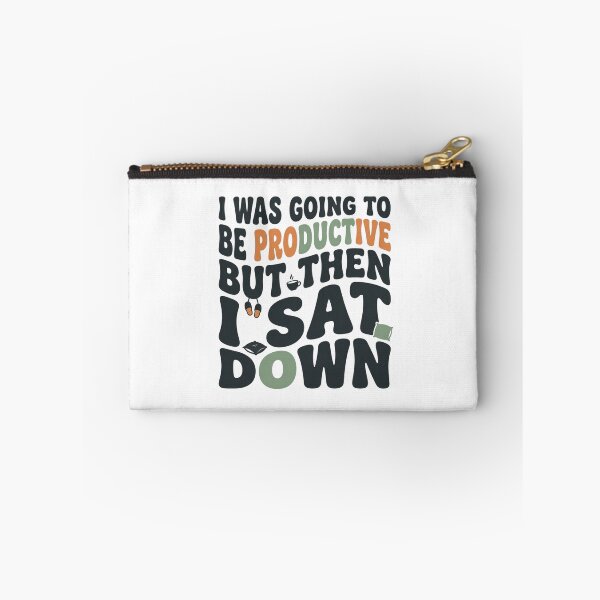 Item preview, I Was Going To Be Productive But Then I Sat Down Funny Retro Art designed and sold by mood-draftsman.