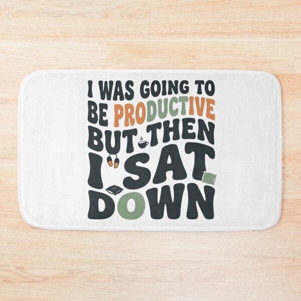 Item preview, I Was Going To Be Productive But Then I Sat Down Funny Retro Art designed and sold by mood-draftsman.