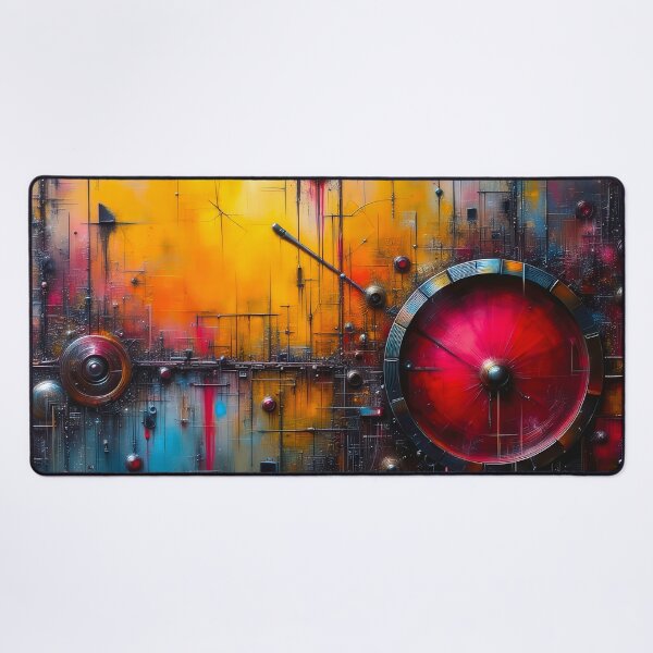Item preview, Chromatic Resonance - Symphony of Industrial Dreams and Digital Awakening designed and sold by nyesart.