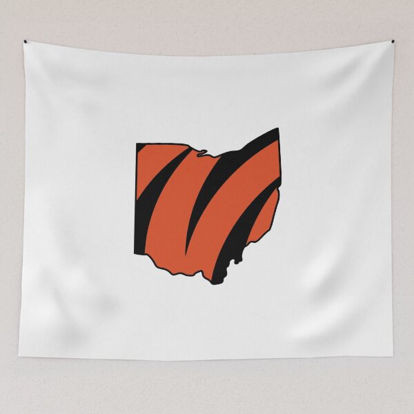 Item preview, Ohio State NFL Cincinnati Bengals Football Tiger Stripes  designed and sold by Space Ghettos.