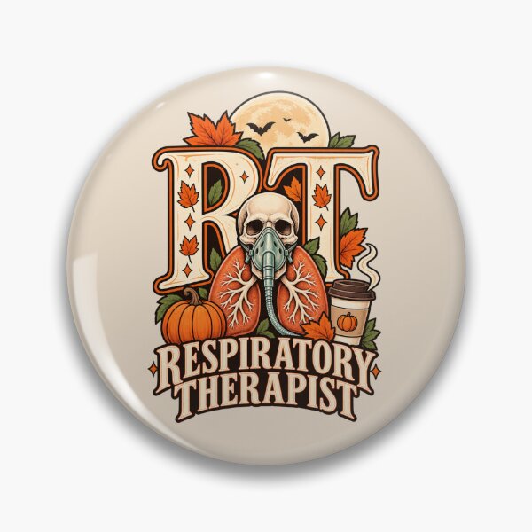 Item preview, Autumn RT Skull Respiratory Therapist Halloween designed and sold by ClinicalHubs.