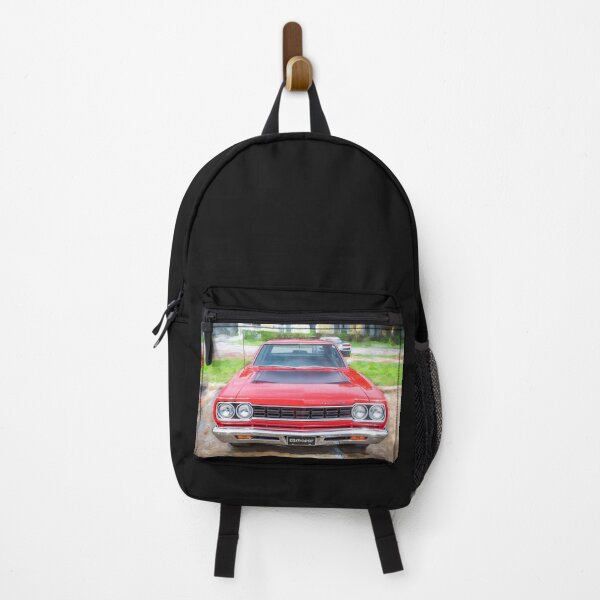 Item preview, 1968 Red Plymouth Satellite Sports Coupe Road Runner Muscle Car Art  designed and sold by RichFrancoCars.