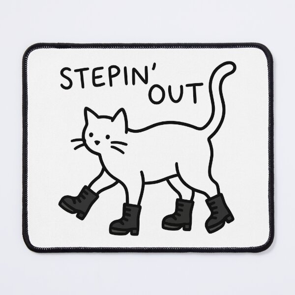Item preview, Stepin Out White Cat Wearing Boots Minimalist Art designed and sold by Amir Faysal.