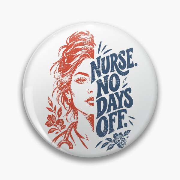 Item preview, Nurse No Days Off Bold Typography Tote Bag - Red and Blue Version designed and sold by KiwyStudio.