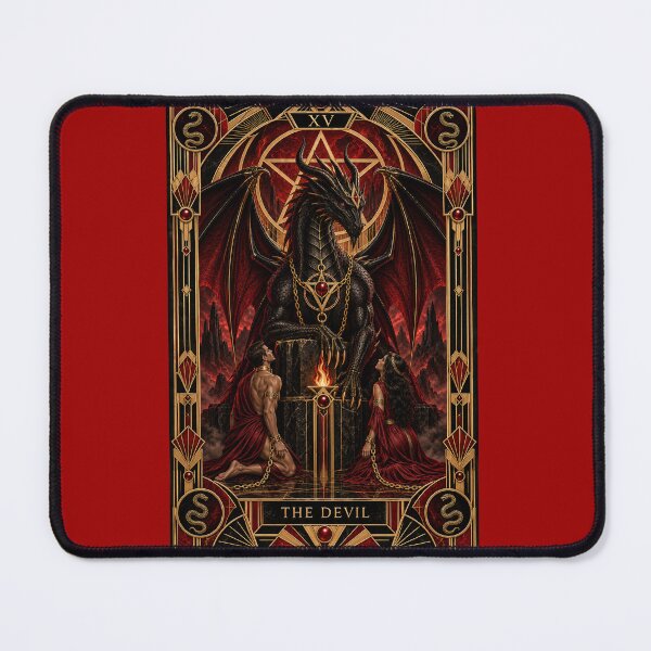 Item preview, The devil tarot card as a dragon designed and sold by saranagliccuris.