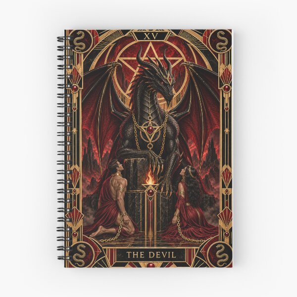 Item preview, The devil tarot card as a dragon designed and sold by saranagliccuris.