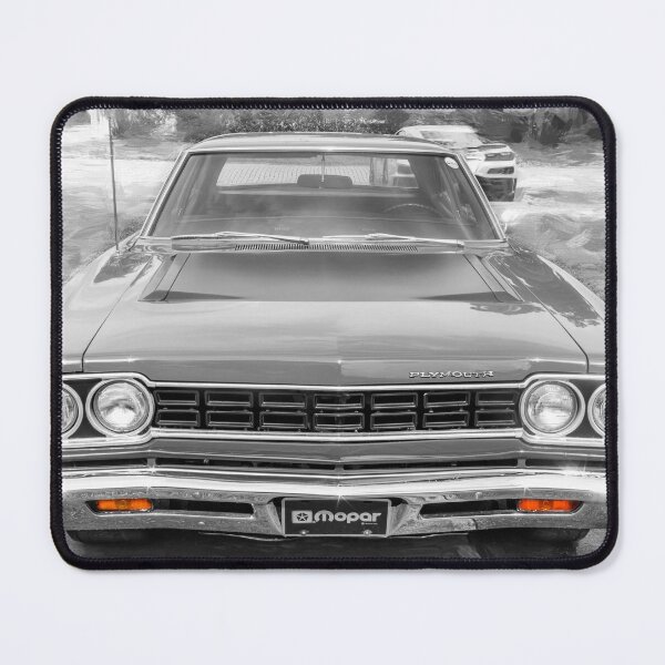 Item preview, 1968 Red Plymouth Satellite Sports Coupe Road Runner Muscle Car Art designed and sold by RichFrancoCars.