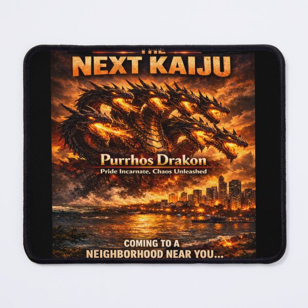 Item preview, The Next Kaiju - Purrhos Drakon - Chaos Unleashed designed and sold by 5PalmsCreative.
