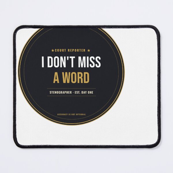 Item preview, I Don't Miss A Word Court Reporter Seal designed and sold by SlowMadeShelf.