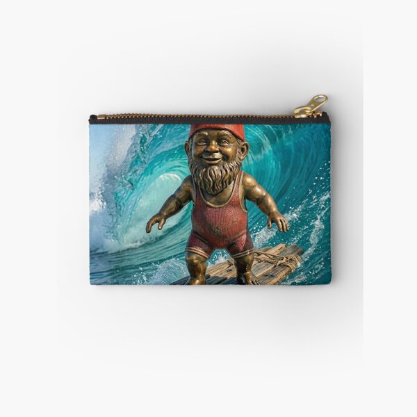 Item preview, Gnome Surfing Art Print – Surfer Gift, Poland Travel Decor designed and sold by Purrfecta.