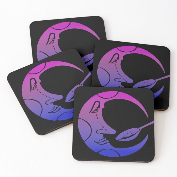 Item preview, MOON AND SPOON. STUDIO 54.PINK/BLUE. designed and sold by 5hertz.