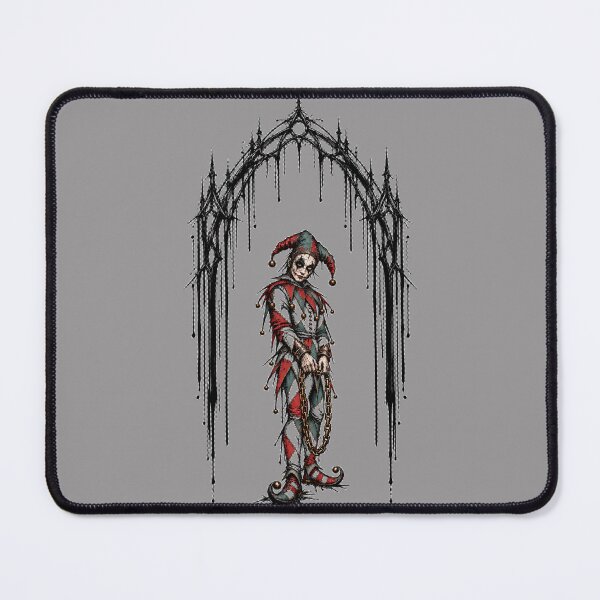 Item preview, Lonely Jester Beneath Gothic Gateway designed and sold by Qenlo.
