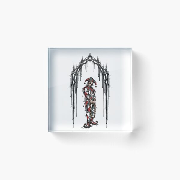 Item preview, Lonely Jester Beneath Gothic Gateway designed and sold by Qenlo.