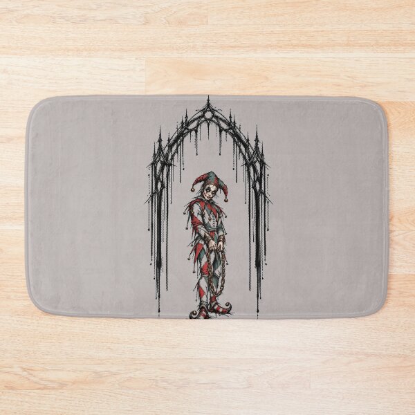 Item preview, Lonely Jester Beneath Gothic Gateway designed and sold by Qenlo.