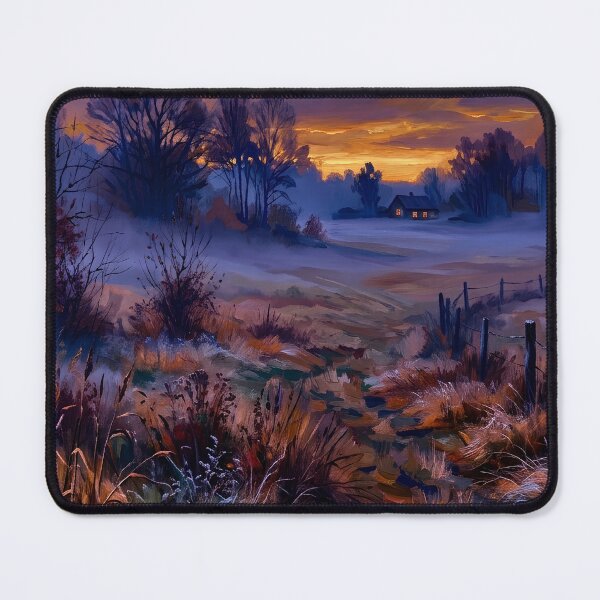 Item preview, Winter Twilight Countryside Landscape Print by PanaluPrint designed and sold by PanaluPrint .