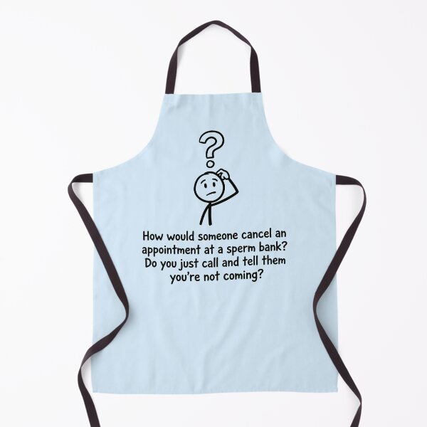 Item preview, Confused Stick Figure Questions Sperm Bank Policy designed and sold by ThreadRiotTees.