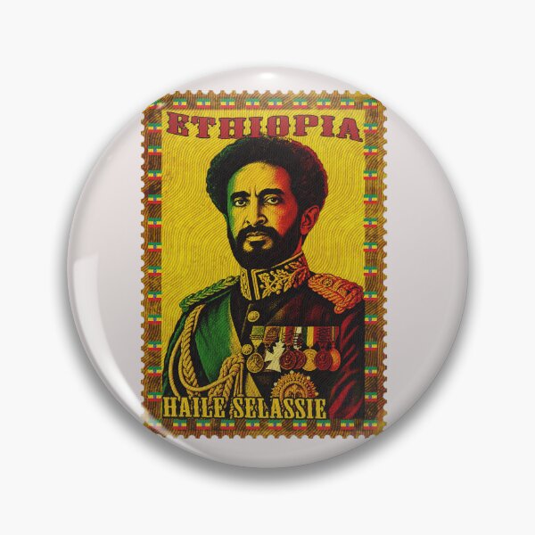 Item preview, Vintage Postage Stamp Haile Selassie Ethiopia Pan-African Art designed and sold by Youngkev-arts.