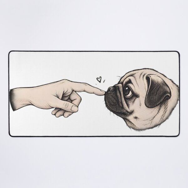 Item preview, Friends Forever Pug designed and sold by Petsthetic.