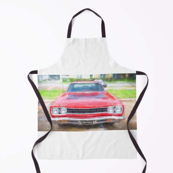 Item preview, 1968 Red Plymouth Satellite Sports Coupe Road Runner Muscle Car Art  designed and sold by RichFrancoCars.