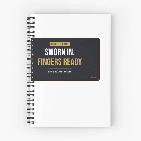 Item preview, Sworn In Fingers Ready Court Reporter designed and sold by SlowMadeShelf.