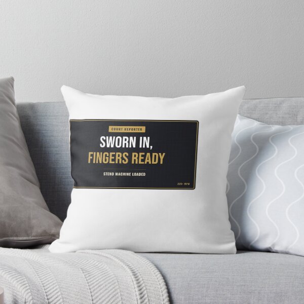 Item preview, Sworn In Fingers Ready Court Reporter designed and sold by SlowMadeShelf.