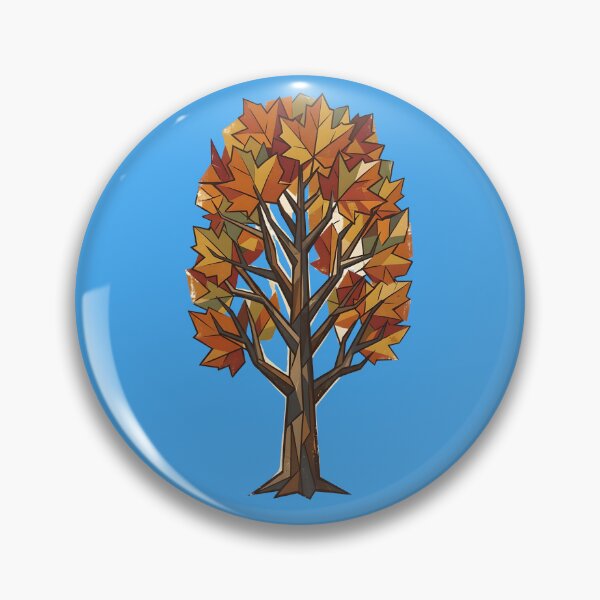 Item preview, Autumn maple tree - Just for nature & cubism lovers designed and sold by ParadoxParadox.