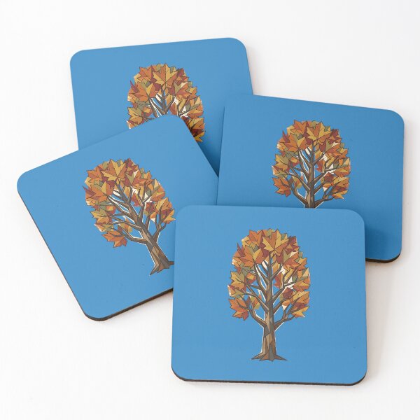 Item preview, Autumn maple tree - Just for nature & cubism lovers designed and sold by ParadoxParadox.