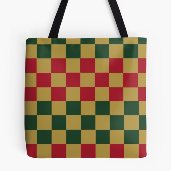 Item preview, Gold Green Red Checkerboard Pattern Christmas Holiday Digital Design designed and sold by Licorice Moon.